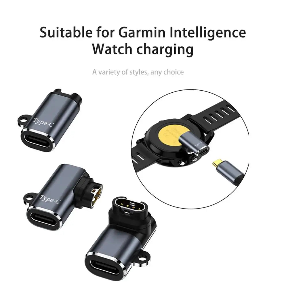 Type C Charger Adapter For Garmin Fenix 7 7X 5S 6 6X 6S PRO Smart Watch Chargering Converter Accessories