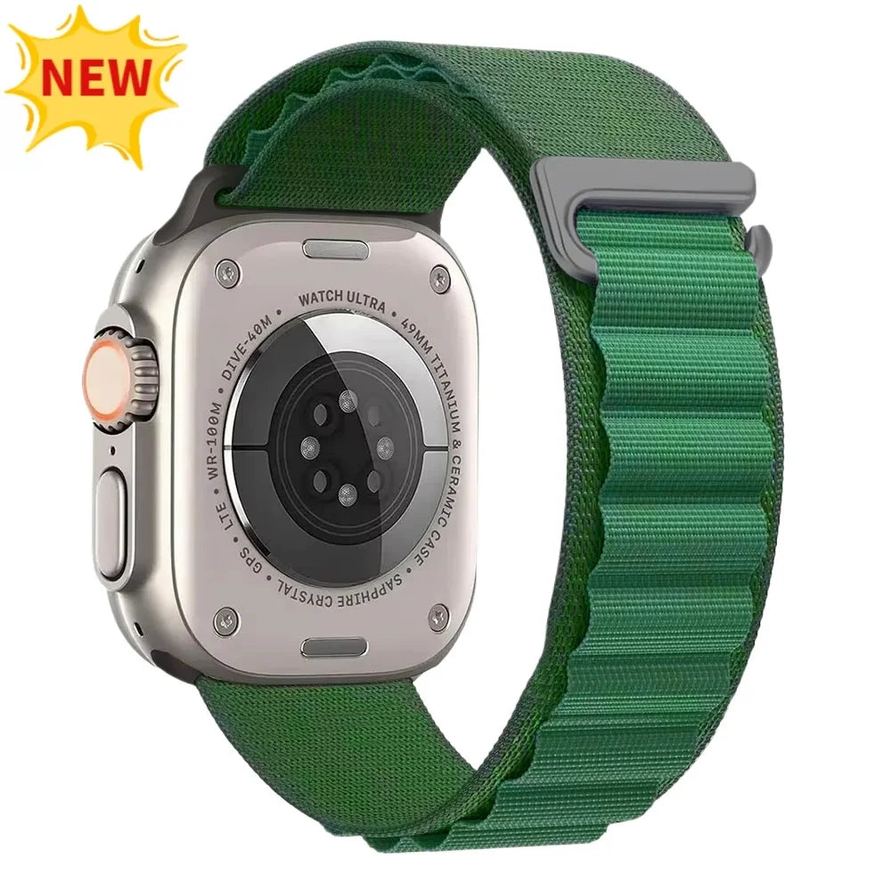 Alpine Loop Strap For Apple Watch Ultra 3 Band 49mm 11 10 9 8 7 46mm 42mm 45mm 41mm Nylon Sport Bracelet iWatch 6 5 SE 44mm Belt