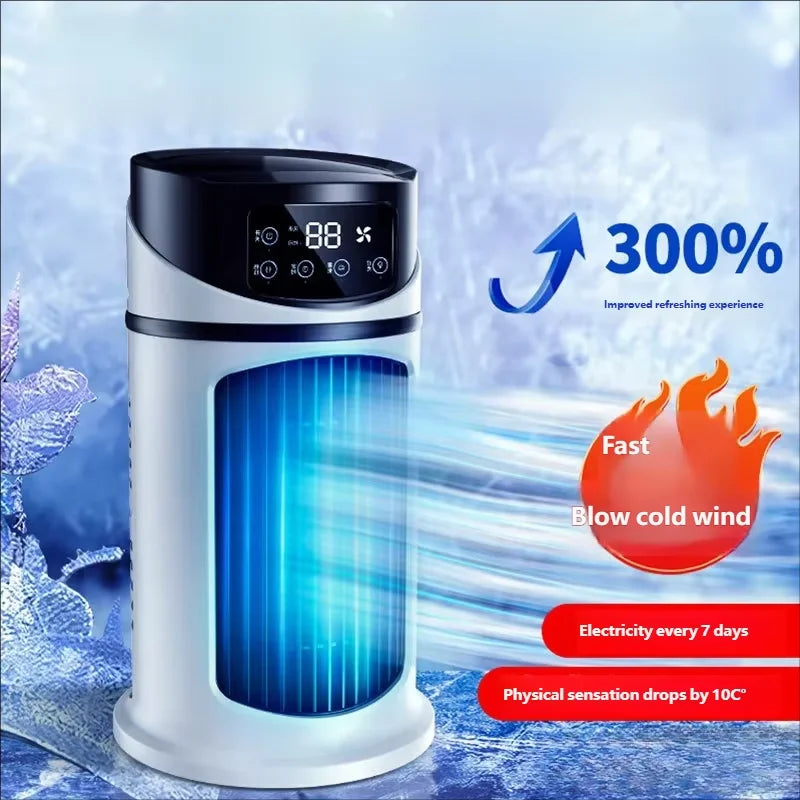 Portable Mini Air Conditioner Air Cooler Fan Water Cooling Fan Air Conditioning Air Cooler For Office Mobile Air Conditioner