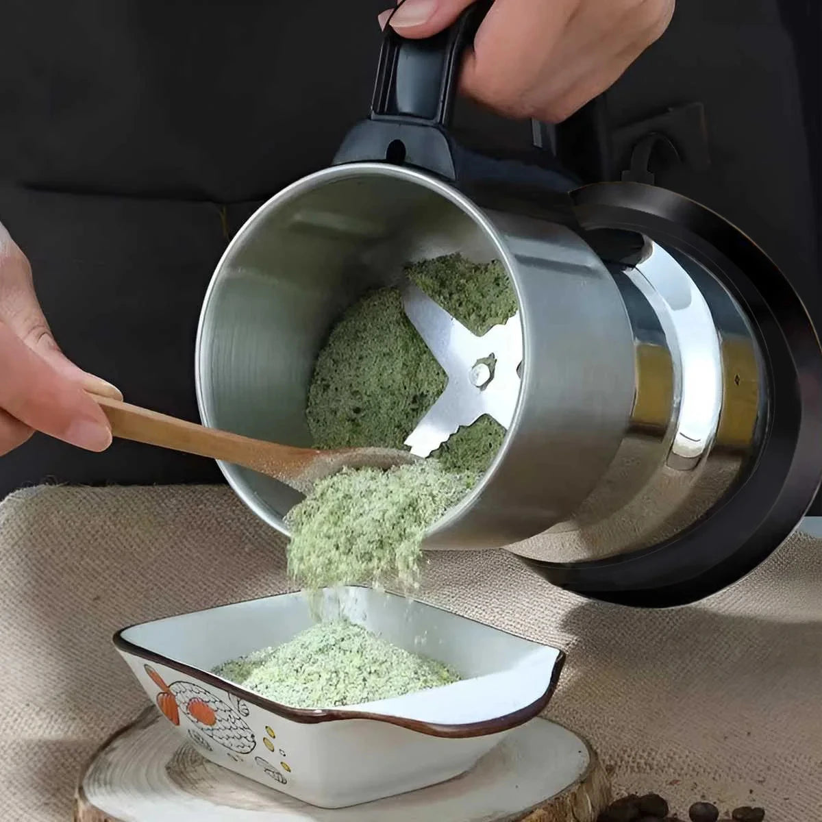 Electric Coffee Grinder, Grain Mills, Spice Grinder Electric, Household Small Powder Grinding Machine, Herb Grinder, Multifuncti