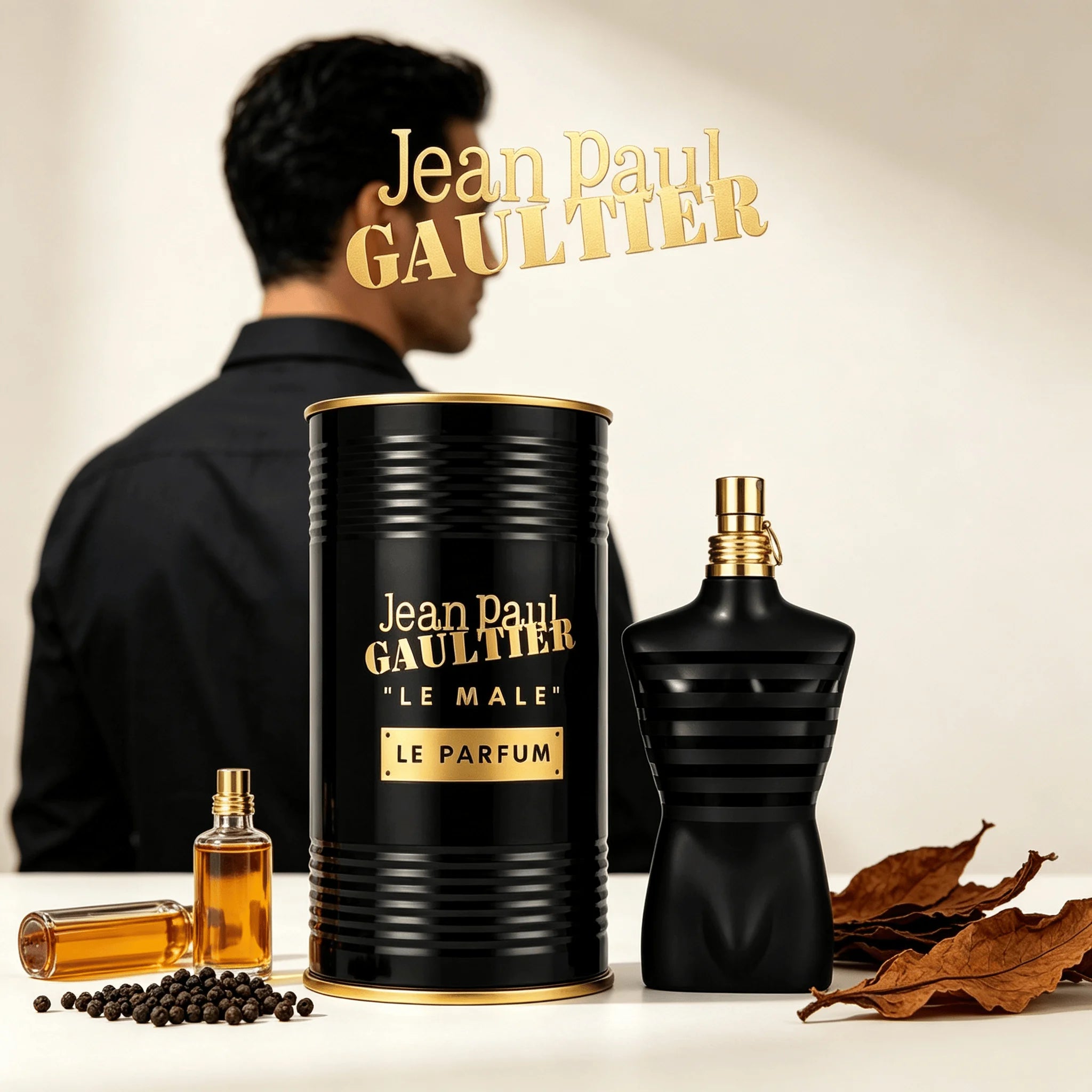 Jean Paul Gaultier Le Beau Eau de Toilette for Men - Long Lasting Addictive Aromatic Woody Mens Cologne with Bergamot, Coconut Wood & Tonka Bean - Designer Fragrance Spray