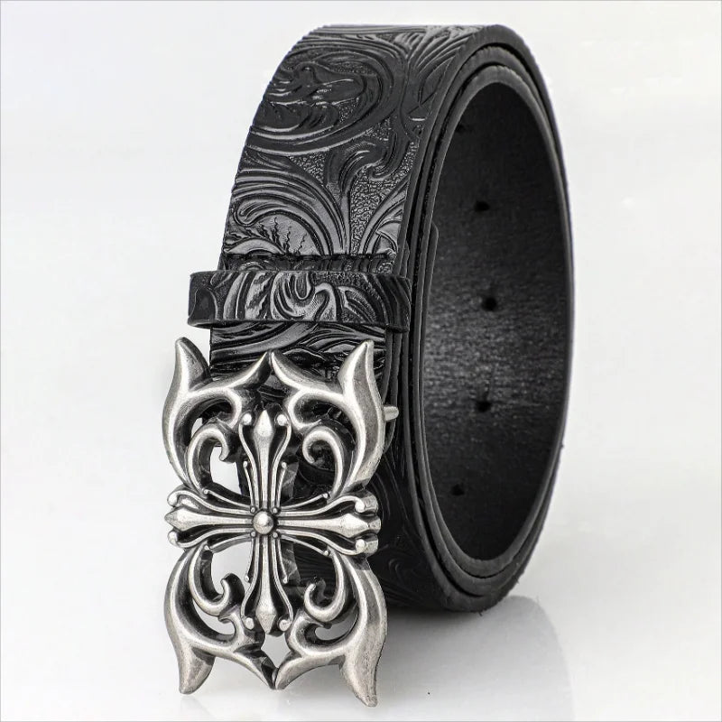 Men Y2K Punk Rivet Hip Hop Belt Strap,Fashion Bohemian Retro Belt, Prefect for Anime Exhibition Party Daily Streetwear Accessory