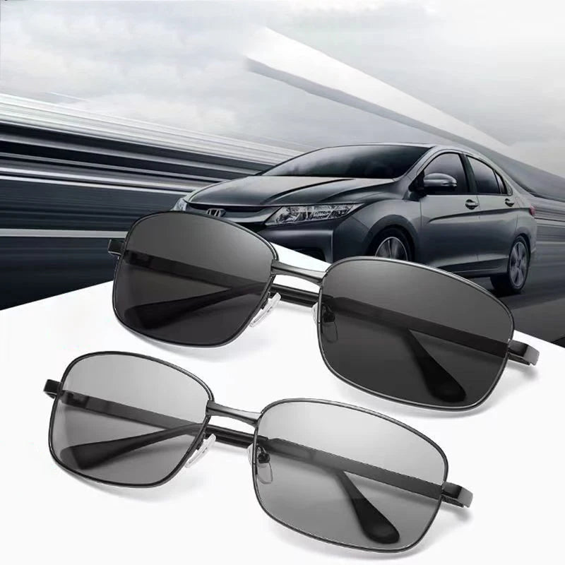 Day And Night Polarized Color-changing Sunglasses Men Driving Fishing Glasses Night Vision Driving Sunglasses Metal XTP3027
