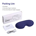 Heated Eye Massager Steam Mask 3D Vibration Hot Compress Timer Light Blocking Sleep Spa Relieve Fatigue Dark Circles Eye Care