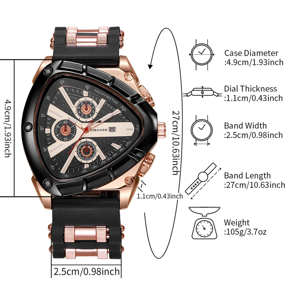 1/4PCS Fashion Silicone Strap Men Sports Watches Casual Arabic Dial Man Wristwatch With Calendar Reloj Hombre(Without Box)