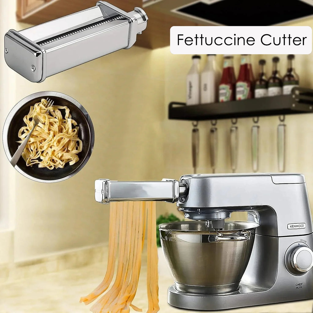 Noodle Attachment for Kenwood，lasagne Pasta Roller ,Fettuccine Cutter,Spaghetti Cutter,Adapter For Kenwood  Food Processor