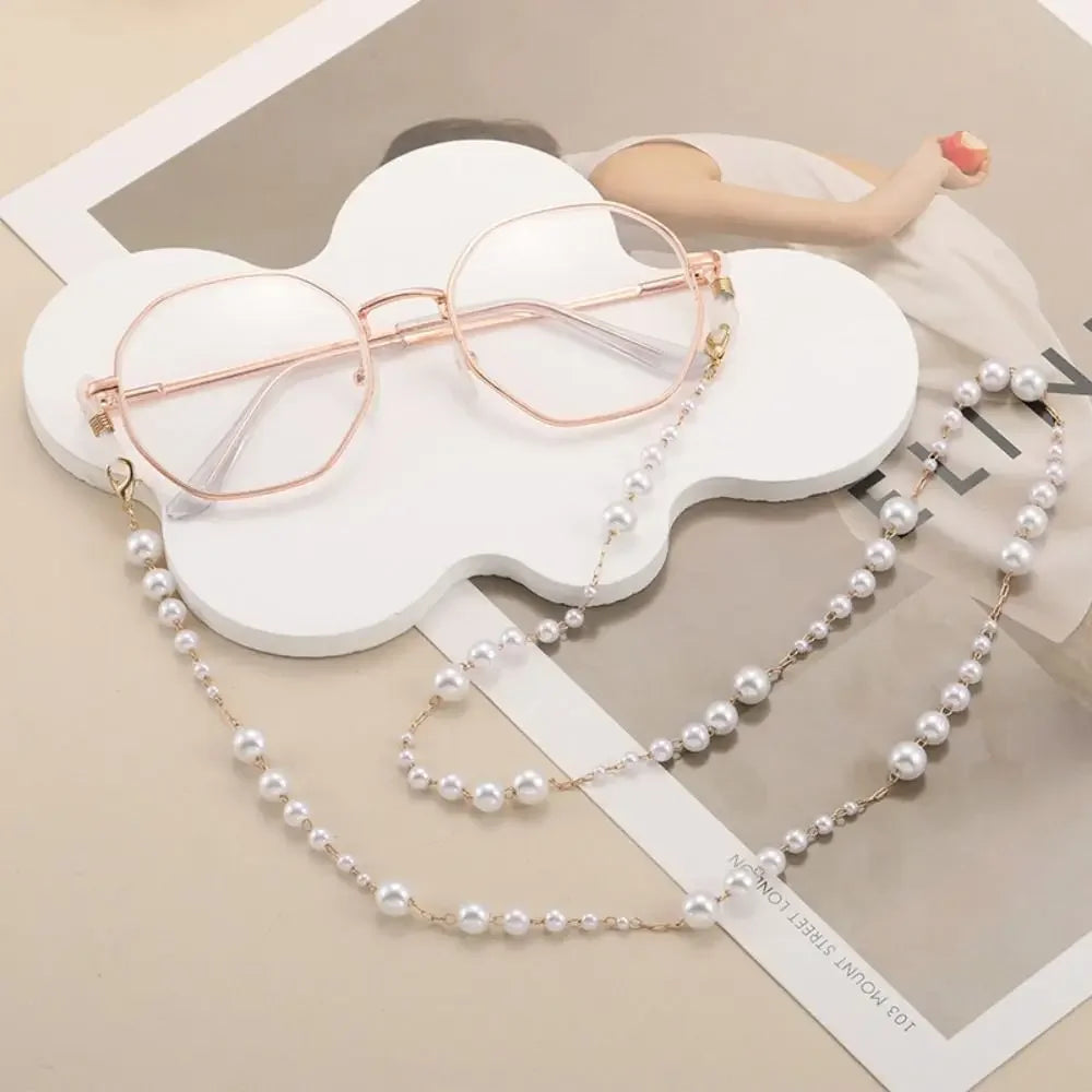 Vintage Beads Glasses Chain Jewelry Lanyard Elegant Crystal Glasses Chain Copper Bohemian Mask Chain Women
