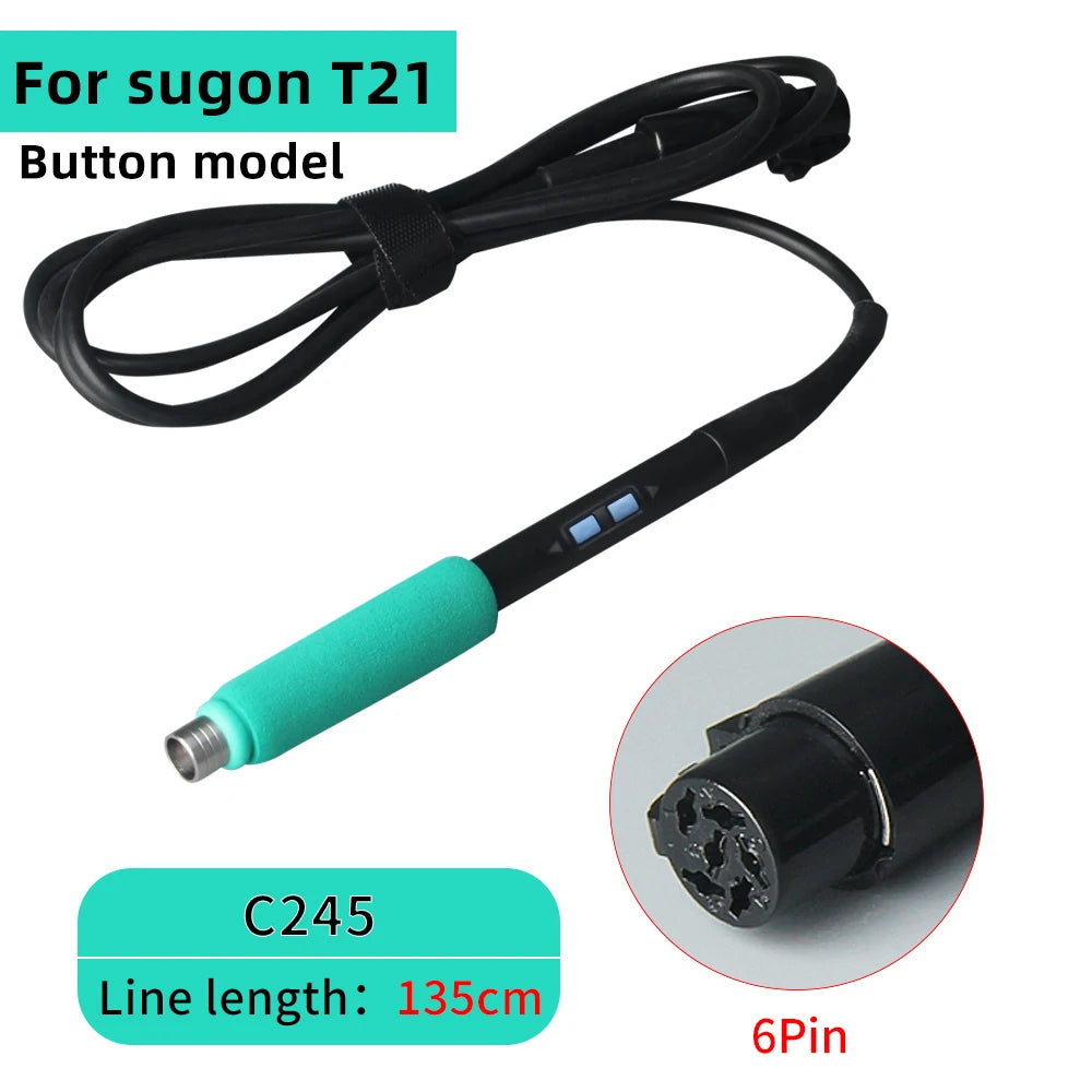 SUGON Soldering Station Handle T210/T115/T245/T12 Compatible Original C210 C245 C115 Soldering Tip Welding Tools Replace