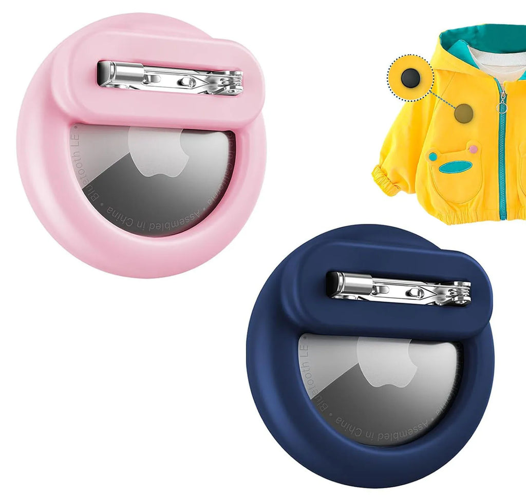 Silicone Airtag Holder for Kids with Safety Pins AirTag GPS Tracker Case for Children Elderly Hidden Inside Clothes Shoe Backpac