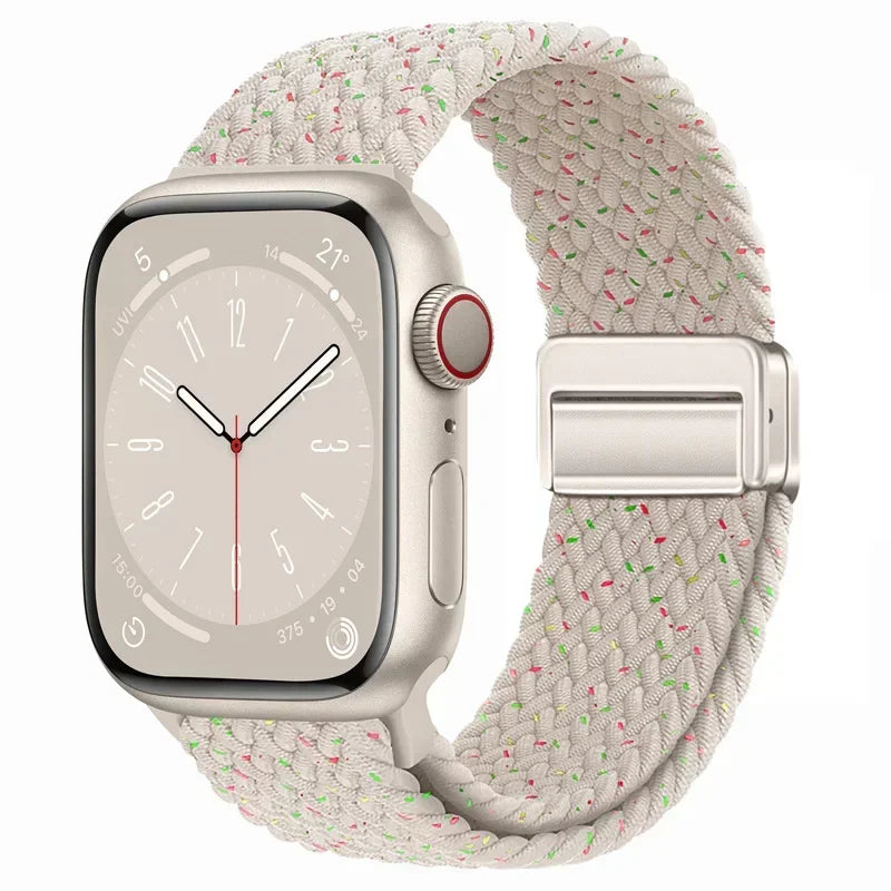 Nylon strap For Apple watch 11 10 42mm 46mm 9 8 7 45mm 41mm Ultra 3/2/1 49mm Magnetic wristband For iWatch 6 5 4 3 SE 44mm 40mm