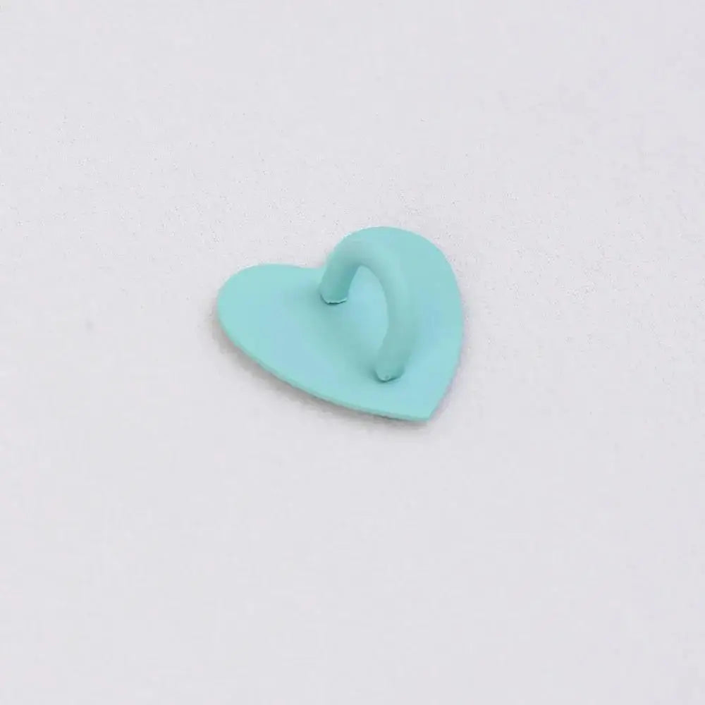 Adhesive Metal Heart Phone Charm Holder Mobile Phone Xyun Finger Ring Stand Hooks Buckle Charms Clasp DIY Accessories String