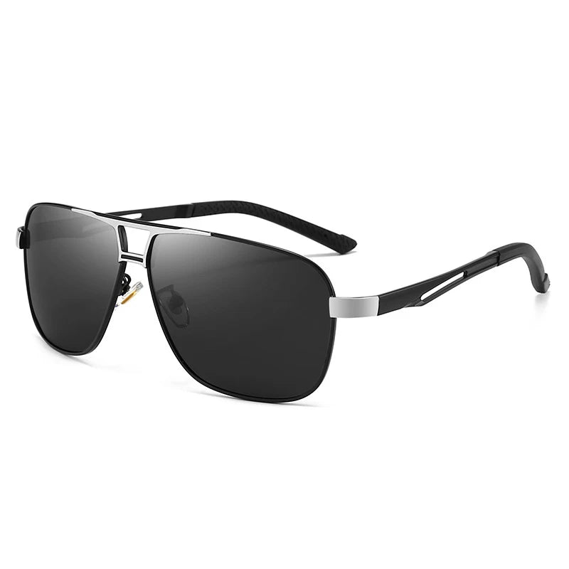 2023 New Square Photochromic Polarized Sunglasses Men Change Color Sun Glasses Chameleon Anti-glare Driving Oculos De Sol