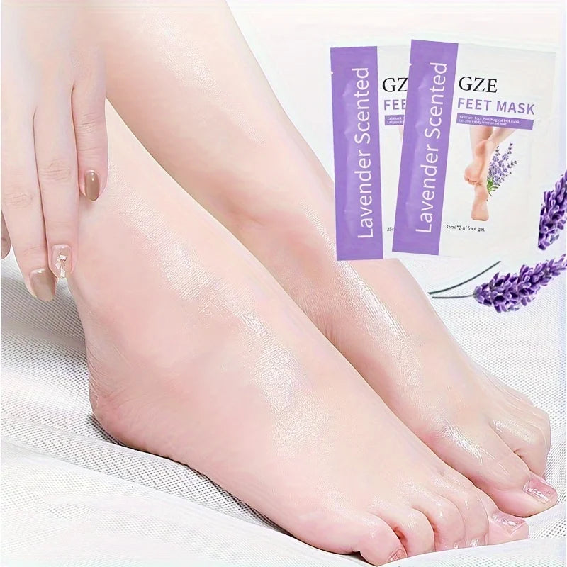 GZE Foot Peel Mask Skin Exfoliating for Dry, Rough Cracked Heels, Callus