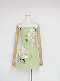 2026 Sexy Strapless Embroidered Flowers Mini Dress Women Sleeveless Backless Florals A-line Dresses Evening Party Cocktail Gowns