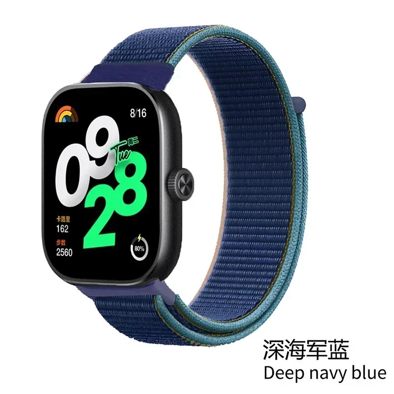 Nylon Strap for Xiaomi Redmi Watch 4/5/6 Adjustable Wristband Sport Watchband for Mi band 9 Pro/Mi Band 8 Pro Belt Accessories