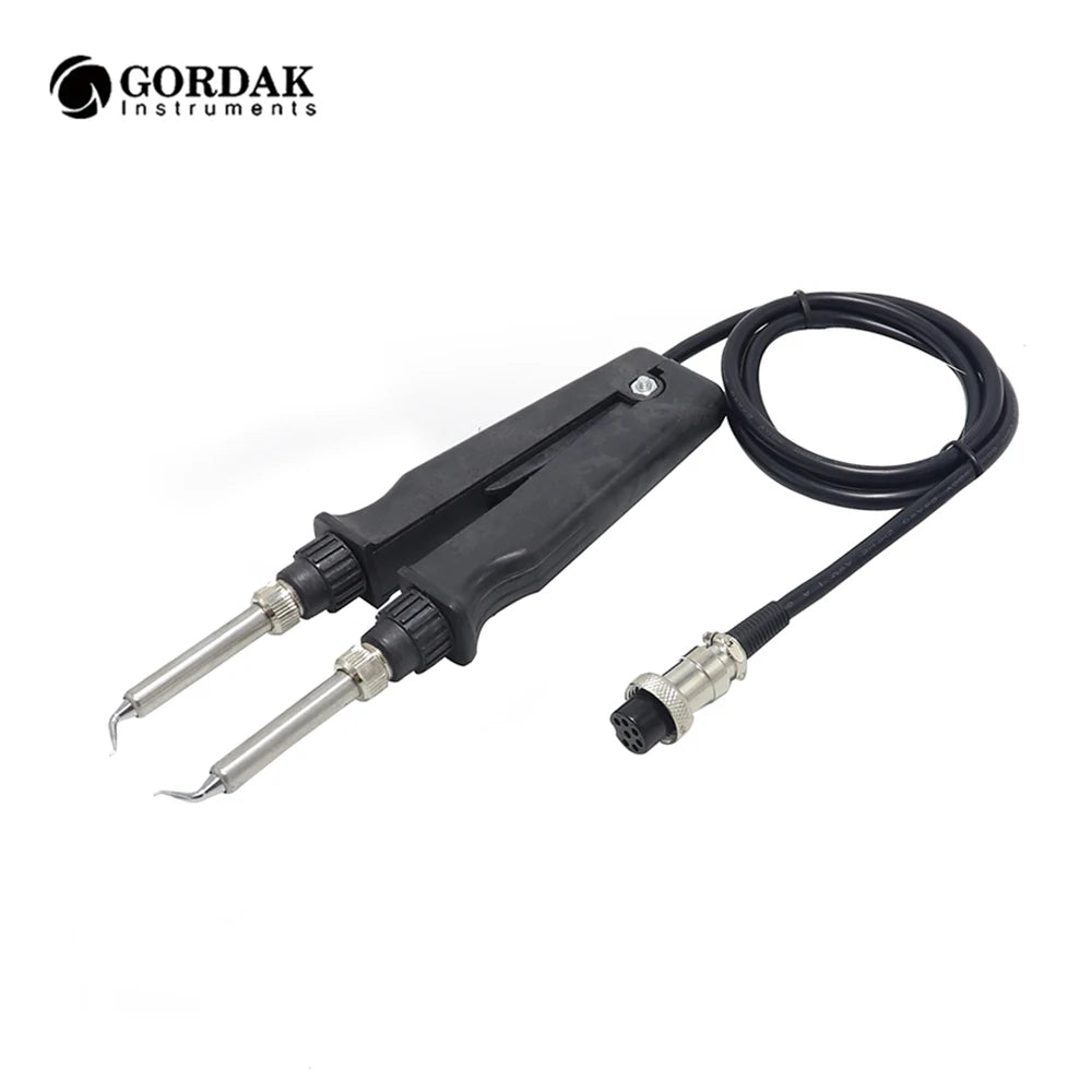 GORDAK 902 BGA Rework Soldering Station Double Electric Heating Clip Soldering Iron Tweezers Desoldering Tool