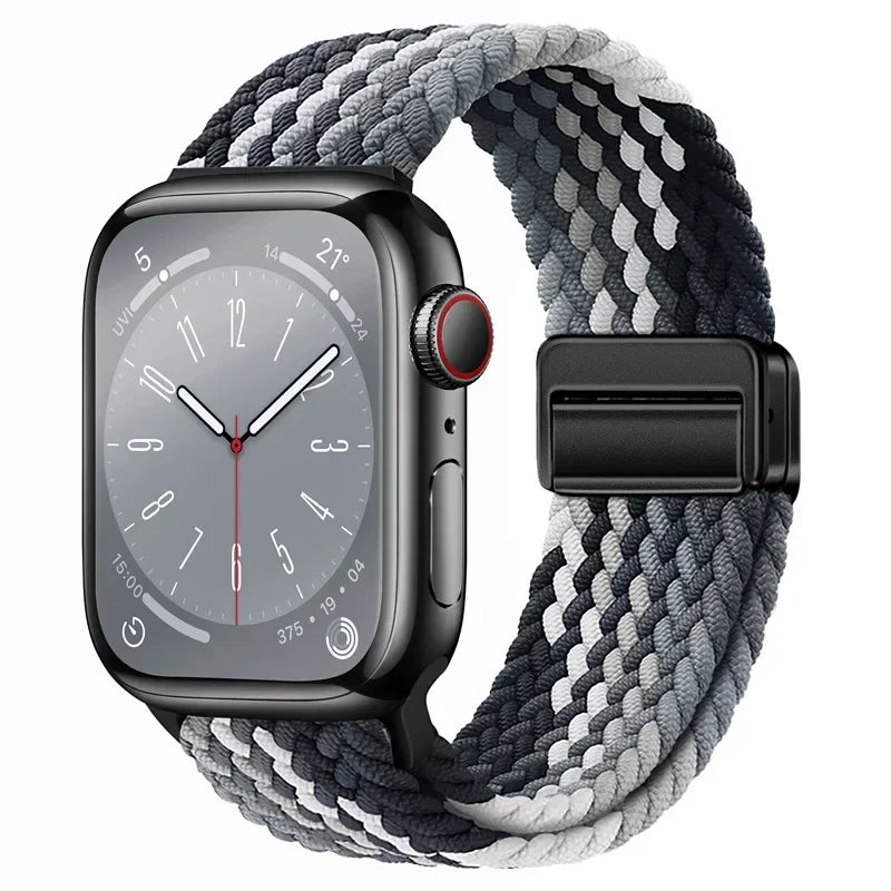 Nylon strap For Apple watch 11 10 42mm 46mm 9 8 7 45mm 41mm Ultra 3/2/1 49mm Magnetic wristband For iWatch 6 5 4 3 SE 44mm 40mm