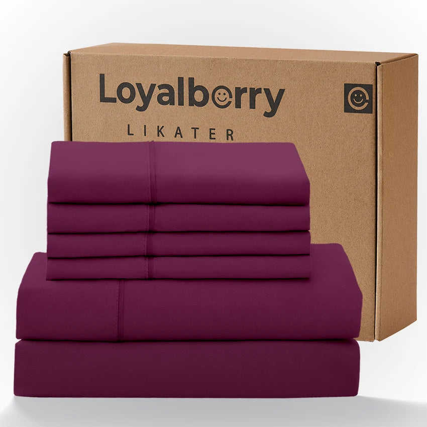 Cool & Soft Queen Size 4-Piece Bedding Set, Double-Sided Brushed Fabric, Easy Care Deep Pocket Fitted Sheet Fits Mattresses Up to 18 Inches, for Bedroom & Hotel Use, Local Warehouse Shipment, Ideal Holiday Gift