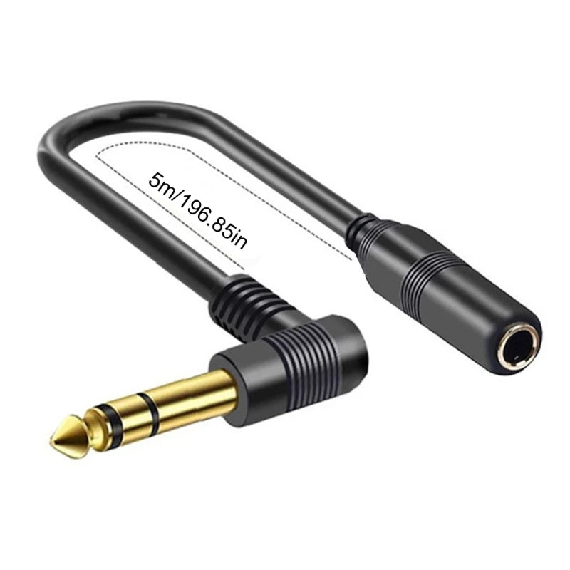 Guitar Extension Cord 6.35 TS Male to 6.35mm TRS Female Cable W3JD