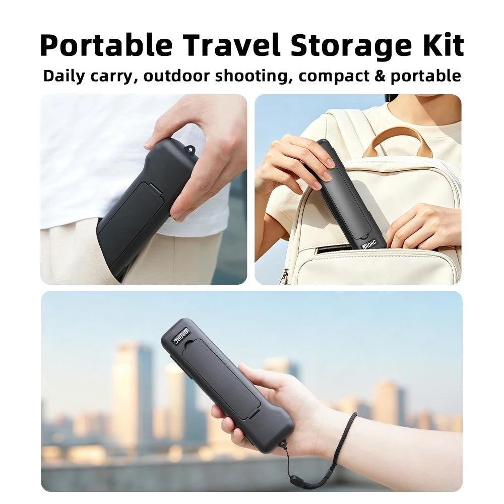 BRDRC Protective Cover for DJI Osmo Pocket 4 Anti Scratch Anti Dust Hard Case With Strap Portable Box