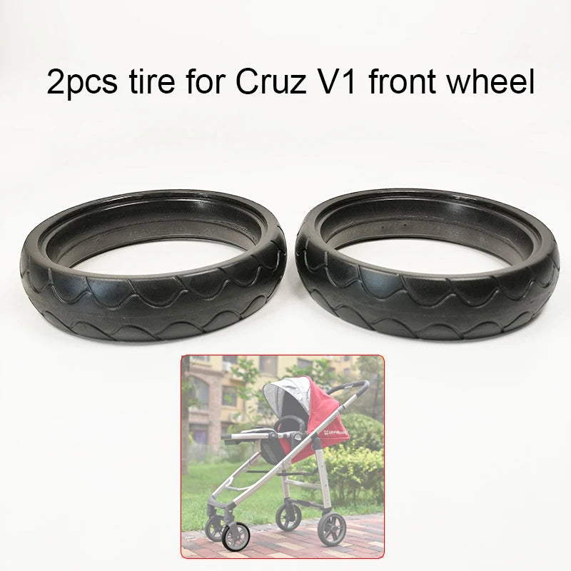Buggy Wheel Tire For Uppababy Cruz V1 Pushchair Front Or Rear Wheel Tyre Cover Baby Stroller Replace Accessories