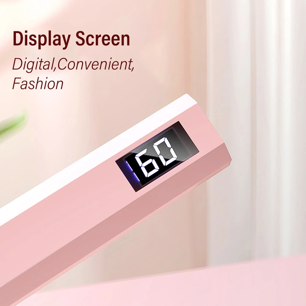YIKOOLIN Convenient Rechargeable Nail Dryer UV LED Handheld Lamp Fast Curing All Gel Polish Mini Manicure Tool USB Portable Ligh