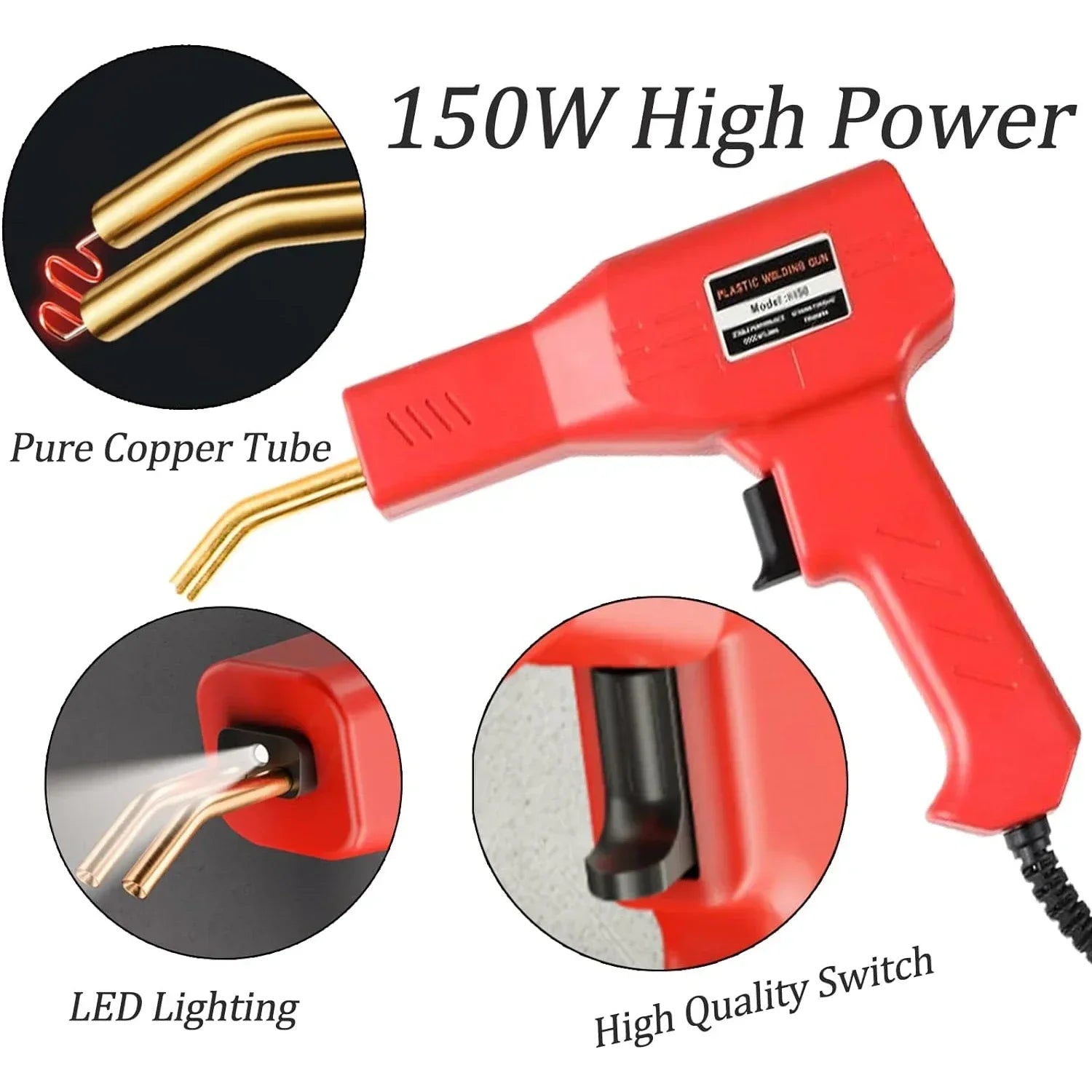 150W High Efficiency Plastic Welding Tool for Hot Stapler Set for Car Bumper Repair