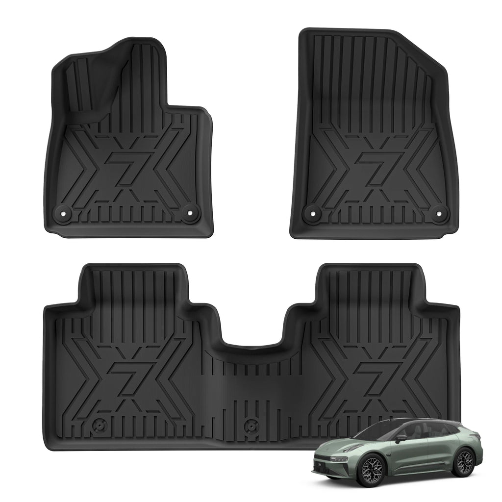 LUCKEASY Left /Right Drive for Zeekr 7X 2024-2026 Car Floor Mats Cargo Liner Backrest Trunk Pad Foot Mat All Weather Accessories