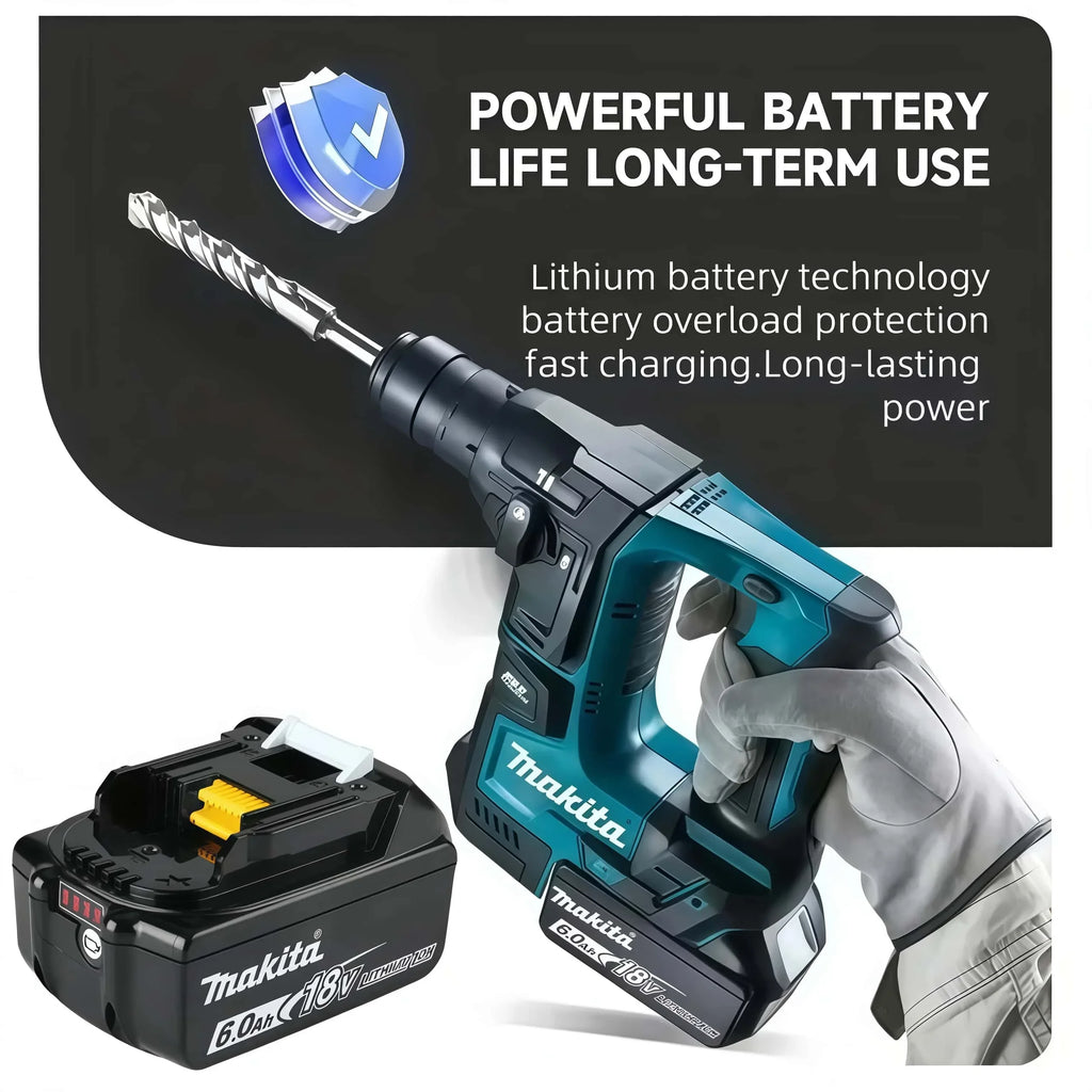 100% Genuine Original Makita 6.0Ah 18V Rechargeable Battery, BL1860B Makita 18V Battery BL1850 BL1840 BL1860 Replacement Lithium