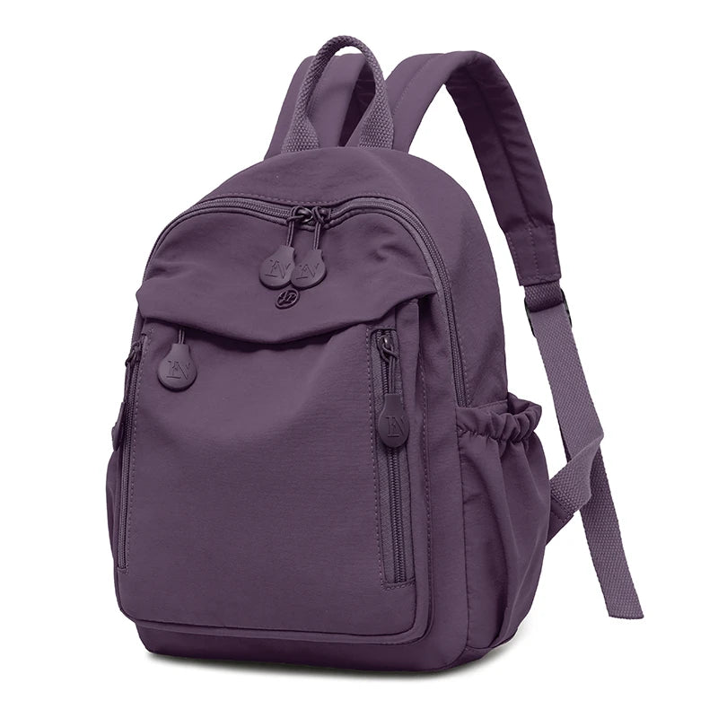 Women Multi-Color Lightweight Casual Backpack Trendy Daypack Shoulder Bag Schoolbag for Everyday Commute Travel Essential Purse