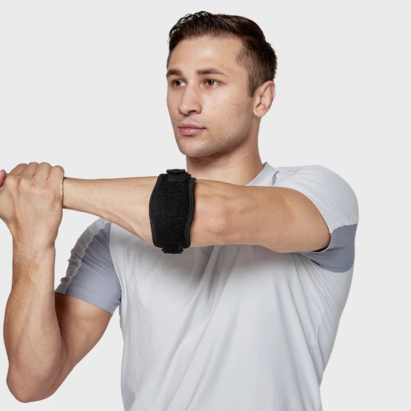 1Pc Sports Adjustable Elbow Brace Compression Arm Support for Tennis Golf Basketball Volleyball Unisex Fitness Tool