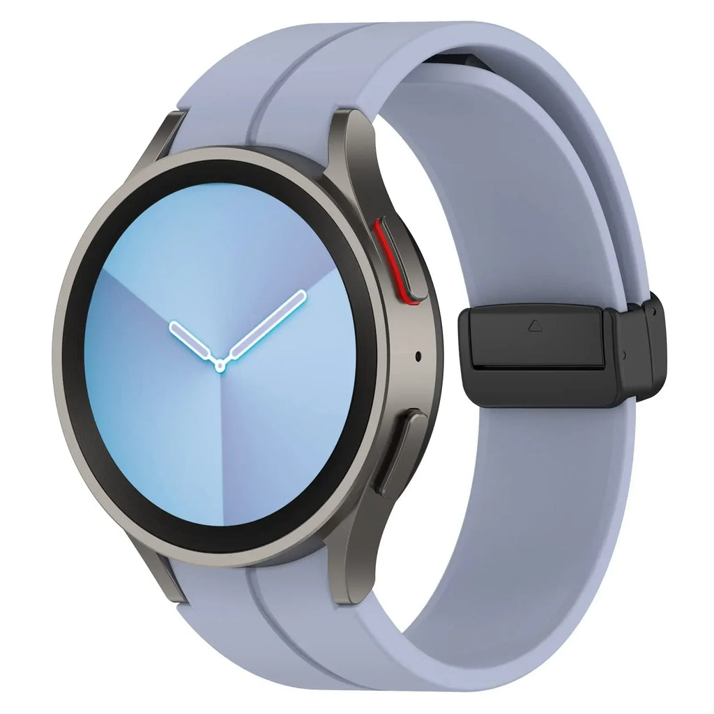 Original Silicone Band for Samsung Watch 7 6 5 4 Classic Strap 47mm 43mm 44mm 40mm Magnetic Buckle For Galaxy Watch 5 Pro 45mm