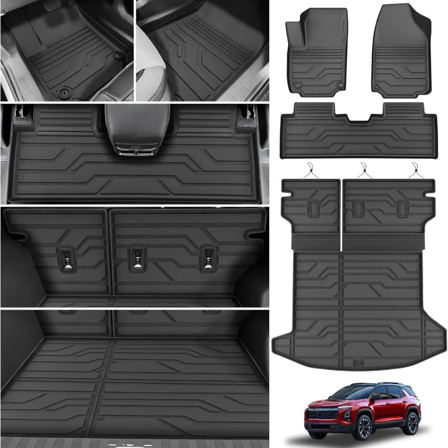 Floor Mats for 2025 2026 Chevy Equinox Only Gas GMC Terrain AllWeather TPE Custom Fit Floor Liners Car Accessories