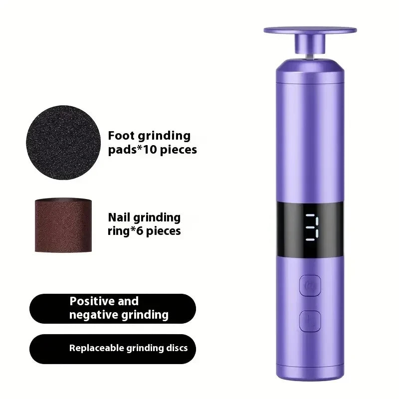 Electric Callus Remover with 3 Speeds & LCD Display, Fast Charging for Home Foot & Hand Care