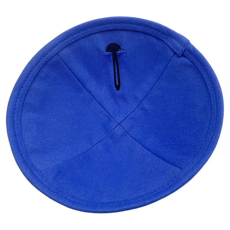 Velvet Kippah 19cm Hebrew Letters Embroidery for Men Jewish Kippot Skullcaps Bulk Bar/Bat Mitzvah Kippahs