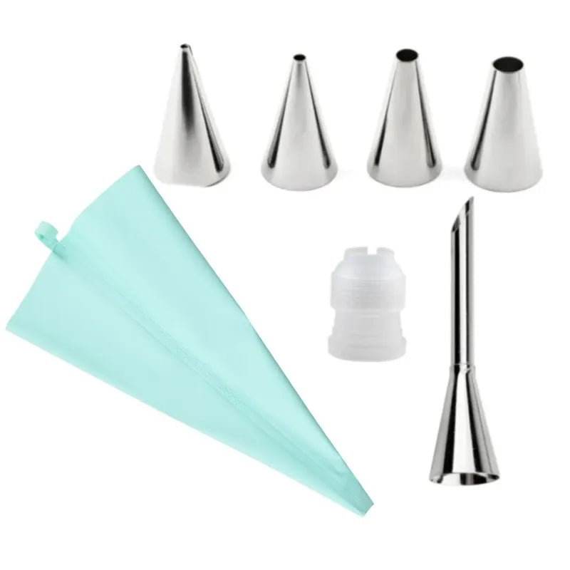 Piping Pastry Bag With Nozzles Set For Confectionery Tips Baking And Bakery Accessories Spatula Smoothing Cake Decoration Tools