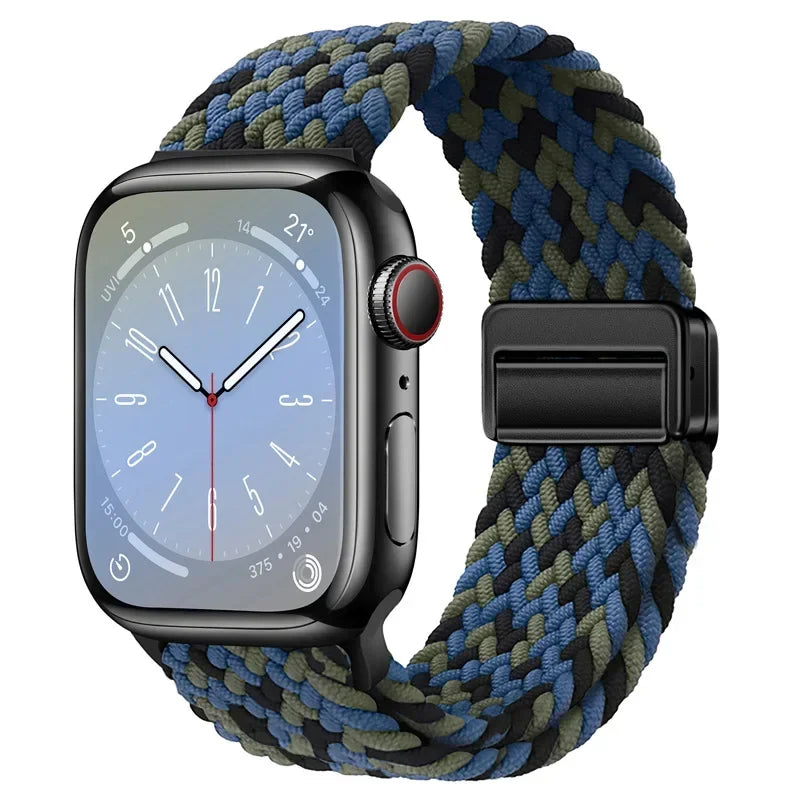 Nylon strap For Apple watch 11 10 42mm 46mm 9 8 7 45mm 41mm Ultra 3/2/1 49mm Magnetic wristband For iWatch 6 5 4 3 SE 44mm 40mm