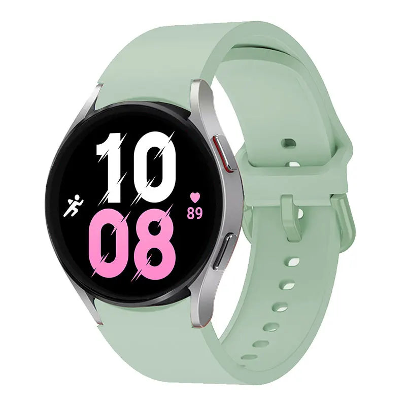 official Silicone Strap For Samsung Galaxy Watch 5 4 44mm 40mm/4Classic 46 42mm Wrist 20mm Bracelet Galaxy Watch 5 Pro 45mm Band
