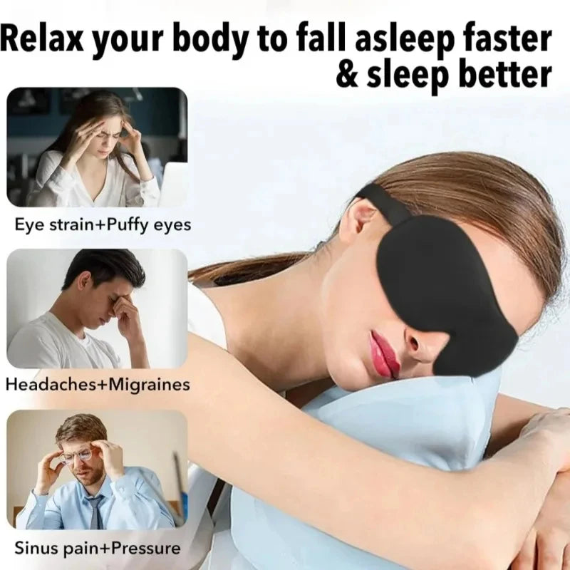 3D Sleep Mask Blindfold Sleeping Aid Soft Memory Foam Eye mask for Sleeping Travel Blockout Light Slaapmasker Eye Cover