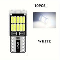 10PCS T10 W5W LED Bulbs - 6000K Cool White 4014 26SMD Canbus, Fits 168 194 5w5 for Car Interior & Signal Lights Upgrade