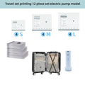 Travel Vacuum Seal Bags for Clothing W/Portable Electric Pump, 9-Pack Space Saver Compression Bags for Clothes, Luggage&Suitcase