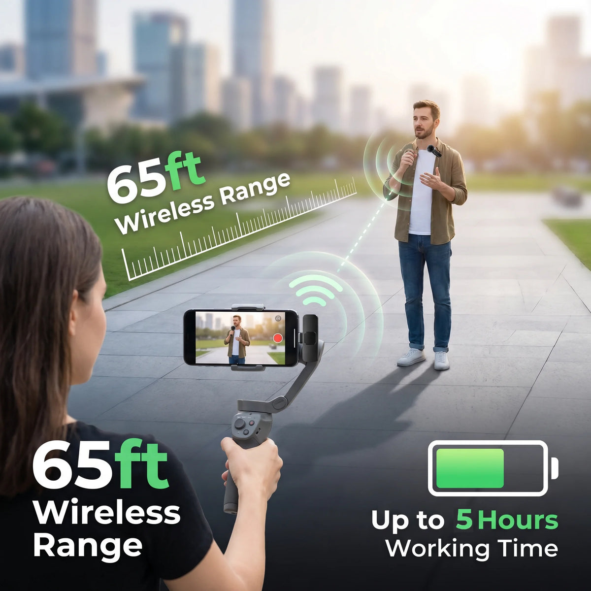 Wireless Lapel Microphone, Lightning Connector, mini Clip Microphone, Suitable for Live Streaming, Vlogs, Interviews.