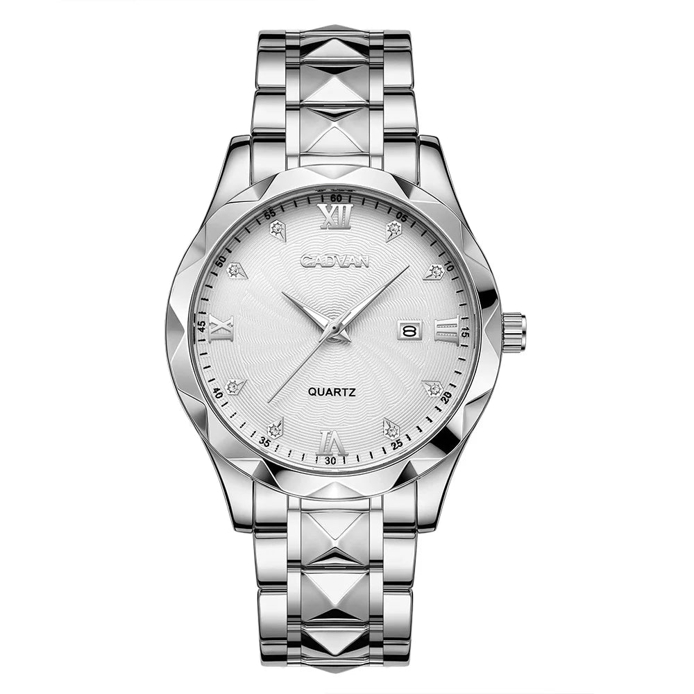 CADVAN Men's Calendar Watch, Perfect for Daily Casual and Formal Occasions - Shipped with A Tuner and Gift Box