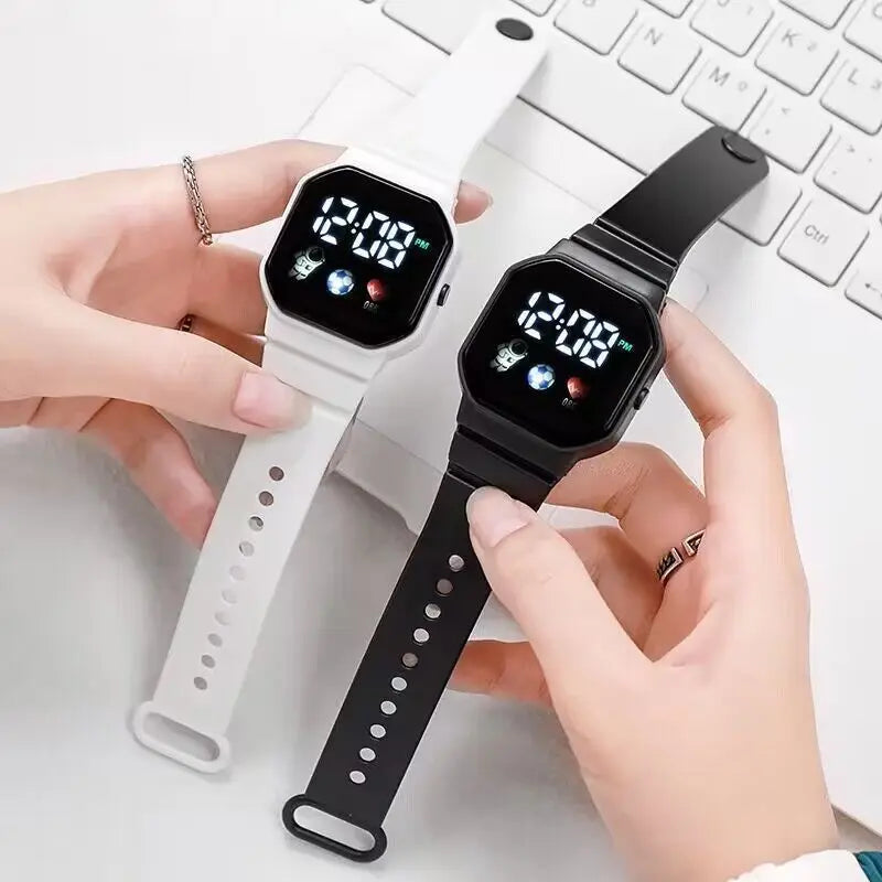 NEW LED Digital Watch For Kids Boys Girls Football Sports Watches Silicone Digital Watch Casual Childrens Electronic Wristwatch