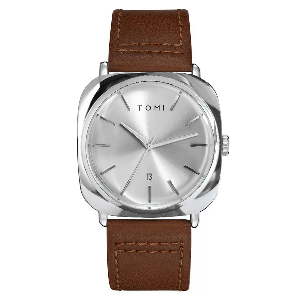 TOMI Men's Fashion Business Design Watch Square Small Disc Watch High Quality Minimalist Design Elegant Men's Watch Quartz Watch