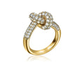 Colored Zircon  Intersection Ring Classic  Design Style Stainless Steel Waterproof Anti Fading Geometry Lady Unique Jewelry Gift