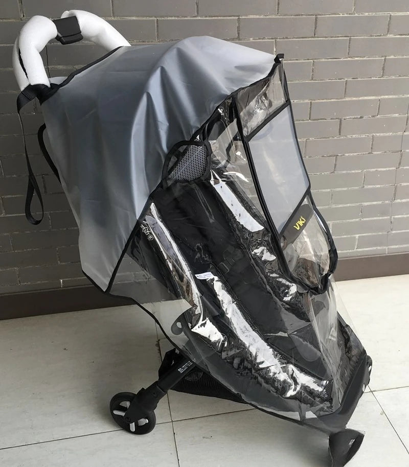 Universal Baby Stroller Rain Cover Windshield Rainproof Dust Cover Baby Stroller Accessories Cart Raincoat Weather Shields