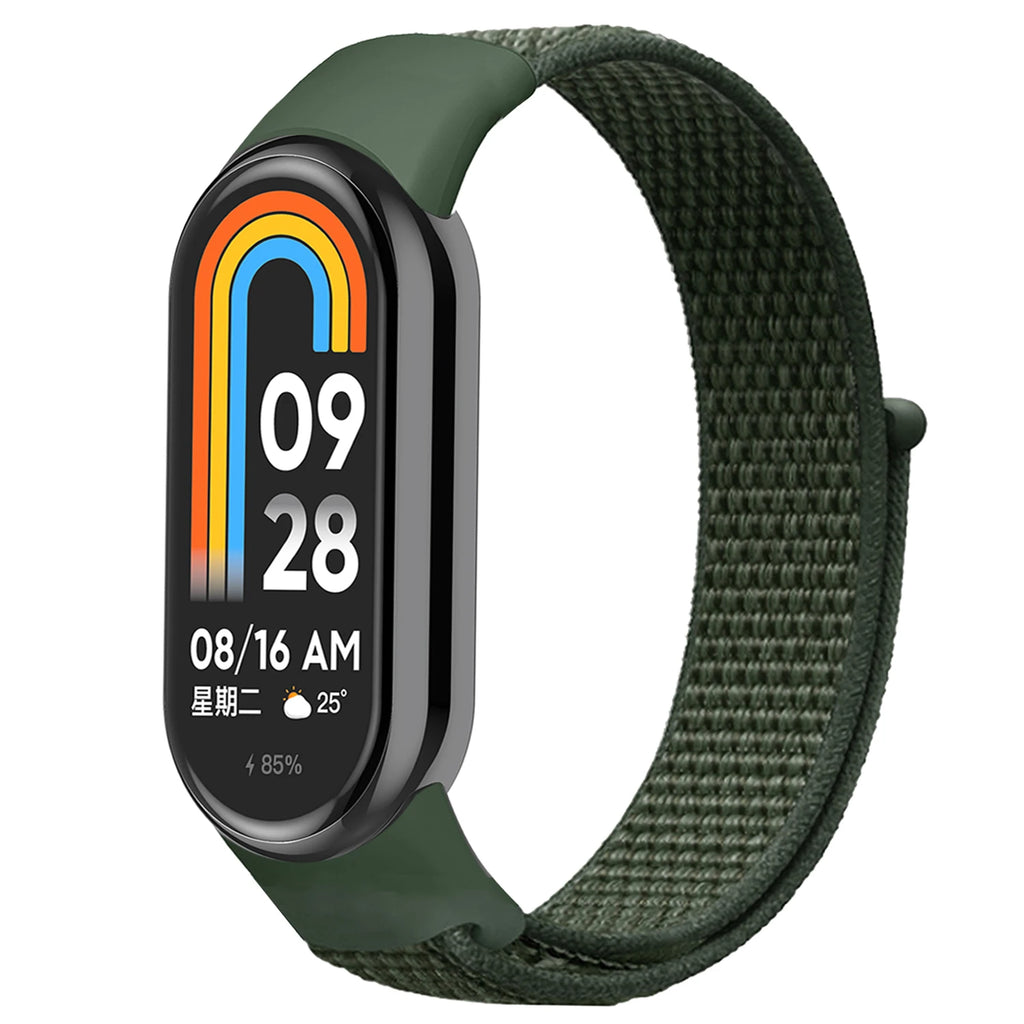 Nylon Loop for xiaomi Mi Band 10 9 8 Straps SmartWatch Wristband Correa Replacement Sport Pulsera for Miband 7 6 5 4 3 Bracelet