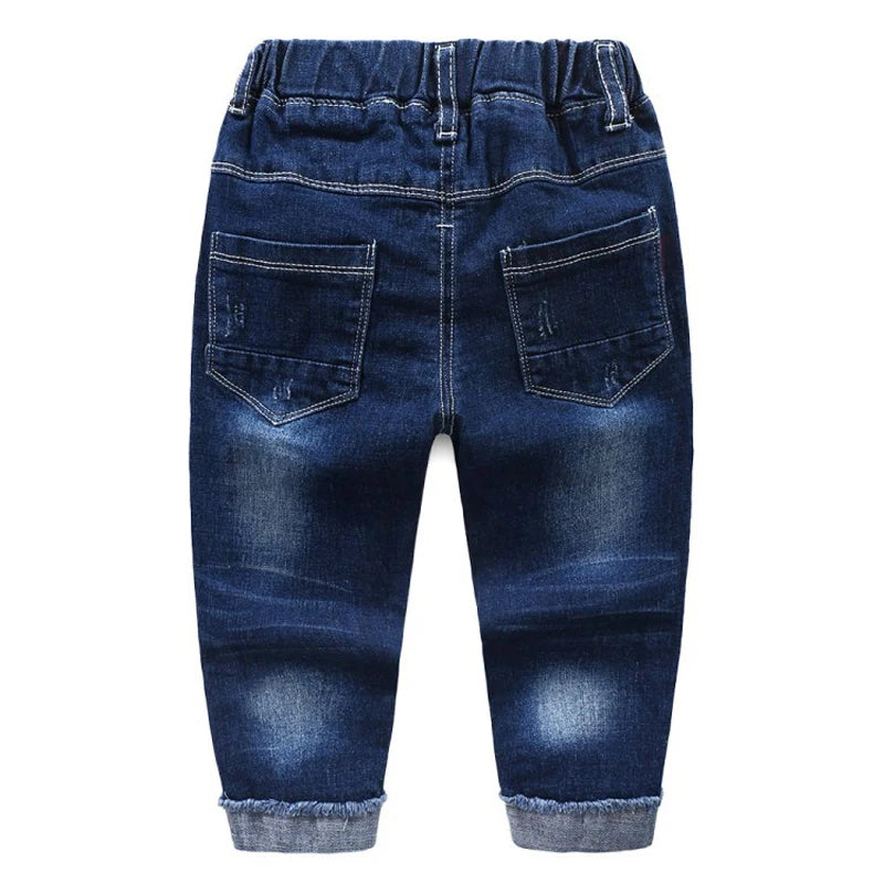 IENENS Kids Boys Jeans Baby Clothes Classic Pants Children Denim Clothing Infant Boy Casual Bowboy Bottoms Trousers  4-11 Years