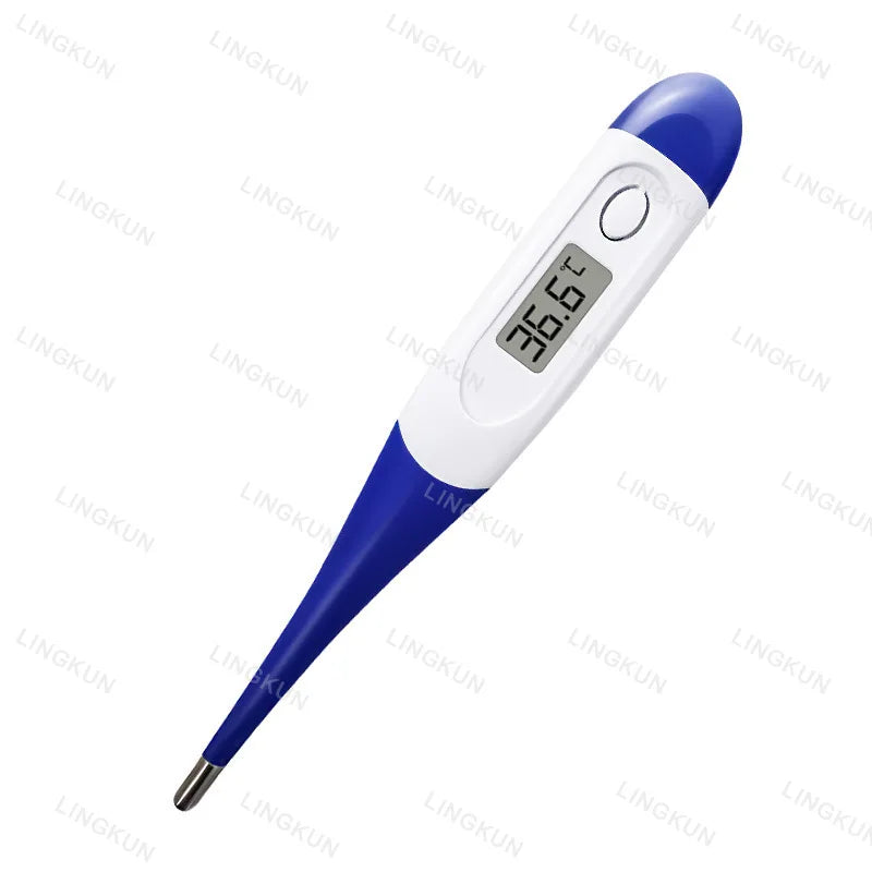 Thermometer for Adults, Soft Head Digital Oral Thermometer for Fever, Basal Thermometer with 15 Seconds Fast Reading